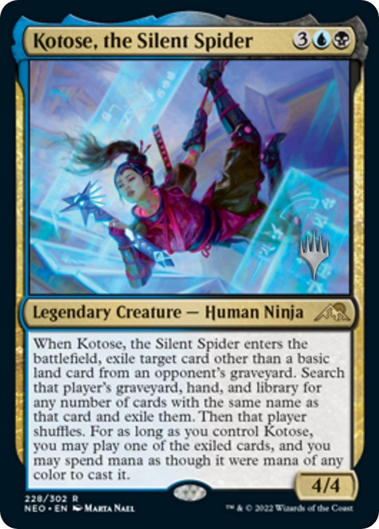 Image for Kotose, the Silent Spider (228) (Promo Pack: Kamigawa: Neon Dynasty) - Magic: The Gathering