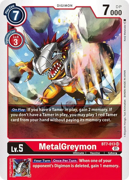 Image for MetalGreymon (BT7-013 SR) (Next Adventure) - Digimon Card Game