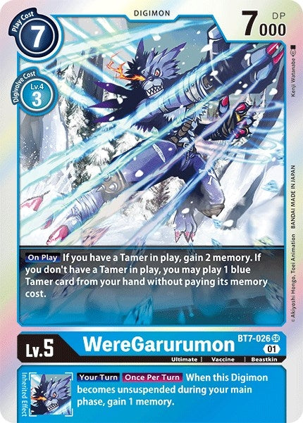Image for WereGarurumon (BT7-026 SR) (Next Adventure) - Digimon Card Game