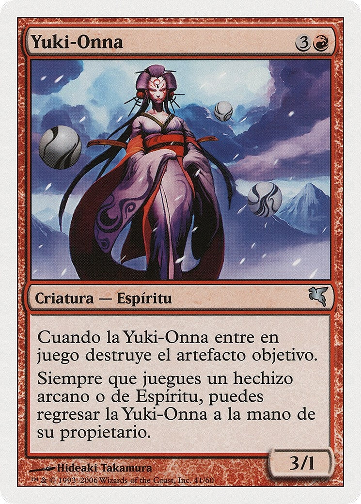 Image for Yuki-Onna (Spanish) - "Yuki-Onna" (C41) (Magic Encyclopedia 2005 (Salvat/Hachette)) - Magic: The Gathering