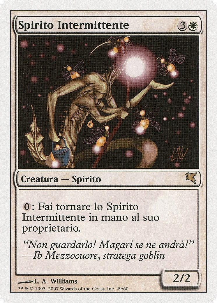 Image for Blinking Spirit (Italian) - "Spirito Intermittente" (C49) (Magic Encyclopedia 2005 (Salvat/Hachette)) - Magic: The Gathering