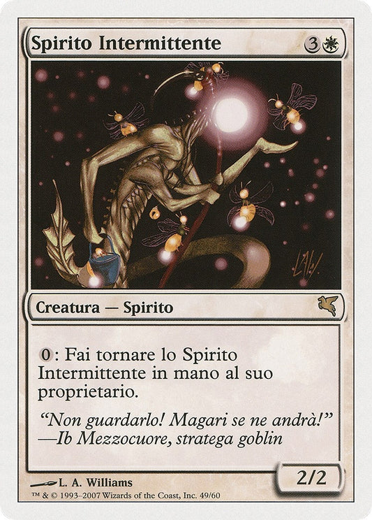 Image for Blinking Spirit (Italian) - "Spirito Intermittente" (C49) (Magic Encyclopedia 2005 (Salvat/Hachette)) - Magic: The Gathering