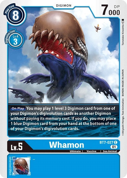 Image for Whamon (BT7-027 C) (Next Adventure) - Digimon Card Game