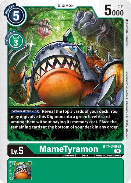 Image for MameTyramon (BT7-049 U) (Next Adventure) - Digimon Card Game