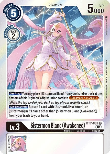 Image for Sistermon Blanc (Awakened) (BT7-082 R) (Next Adventure) - Digimon Card Game