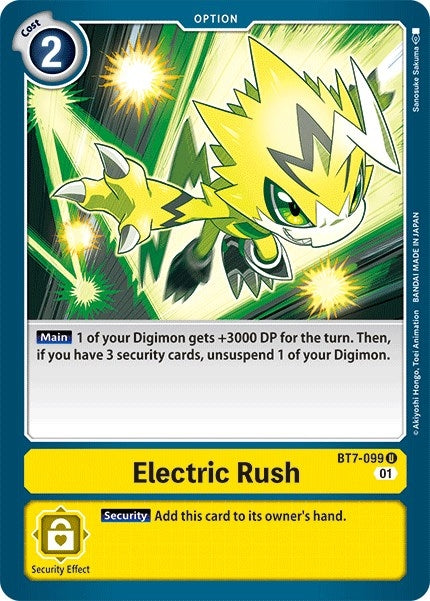 Image for Electric Rush (BT7-099 U) (Next Adventure) - Digimon Card Game