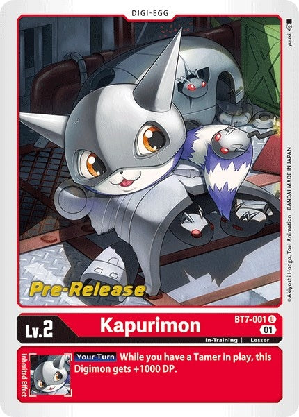 Image for Kapurimon (BT7-001 U) (Next Adventure Pre-Release Cards) - Digimon Card Game