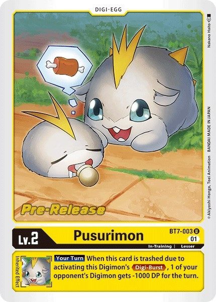 Image for Pusurimon (BT7-003 U) (Next Adventure Pre-Release Cards) - Digimon Card Game