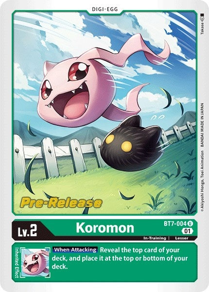 Image for Koromon (BT7-004 U) (Next Adventure Pre-Release Cards) - Digimon Card Game