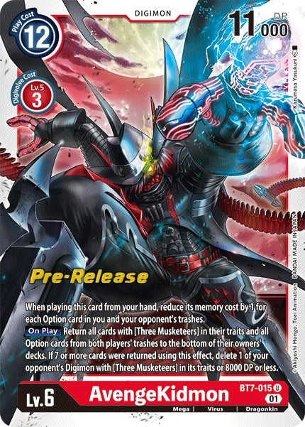 Image for AvengeKidmon (BT7-015 U) (Next Adventure Pre-Release Cards) - Digimon Card Game