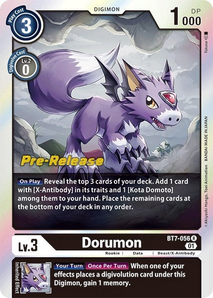 Image for Dorumon (BT7-056 R) (Next Adventure Pre-Release Cards) - Digimon Card Game