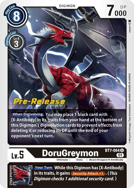 Image for DoruGreymon (BT7-064 U) (Next Adventure Pre-Release Cards) - Digimon Card Game
