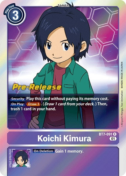 Image for Koichi Kimura (BT7-091 R) (Next Adventure Pre-Release Cards) - Digimon Card Game