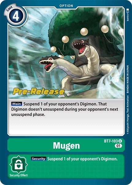 Image for Mugen (BT7-103 U) (Next Adventure Pre-Release Cards) - Digimon Card Game