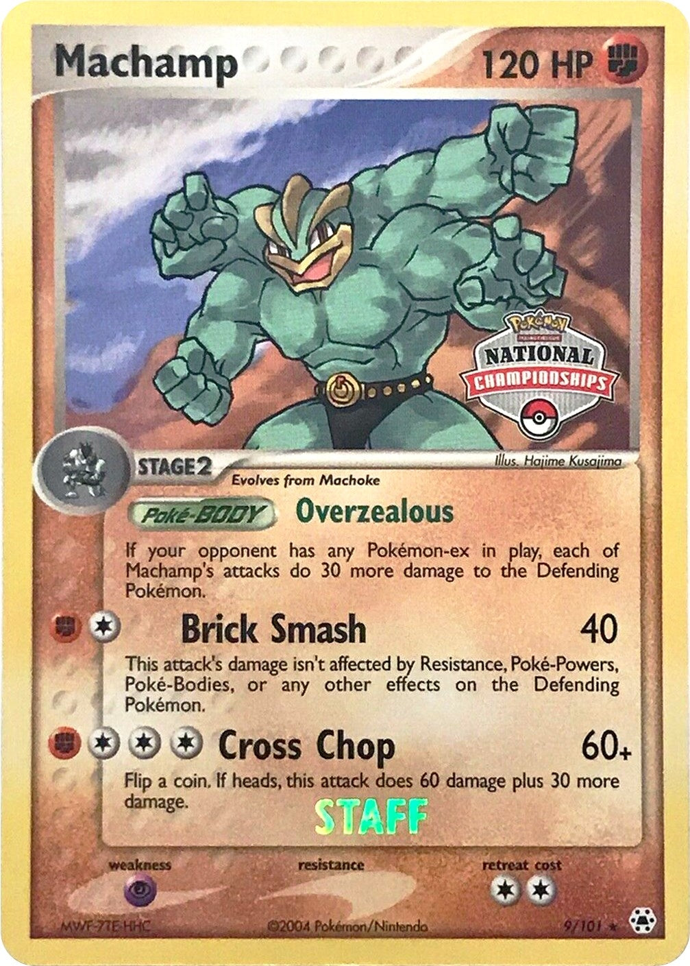 Image for Machamp - 9/101 (National Championships) [Staff] (009/101) (League & Championship Cards) - Pokemon