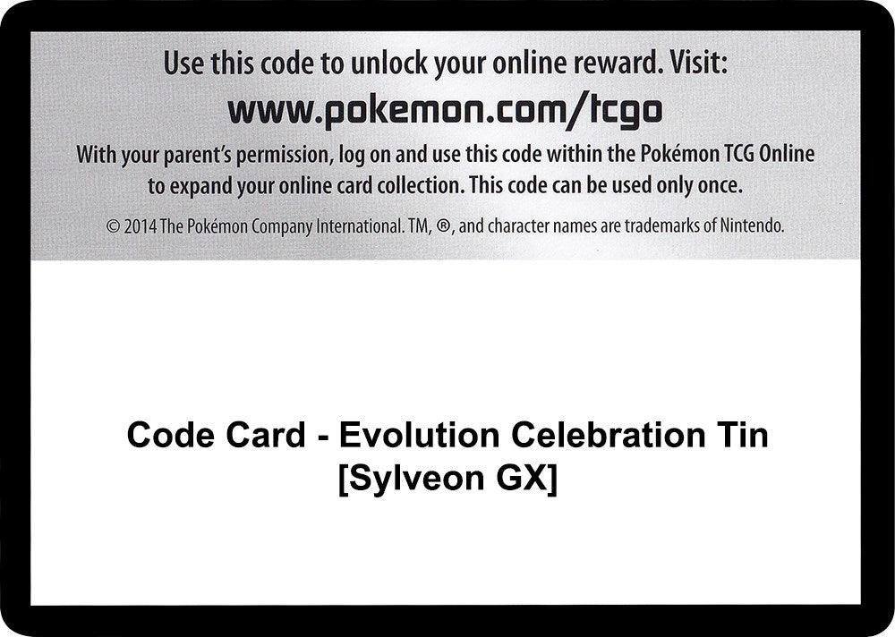 Image for Code Card - Evolution Celebration Tin [Sylveon GX] (SM - Celestial Storm) - Pokemon