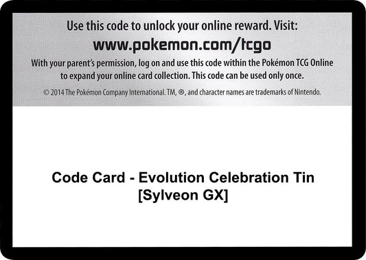Image for Code Card - Evolution Celebration Tin [Sylveon GX] (SM - Celestial Storm) - Pokemon