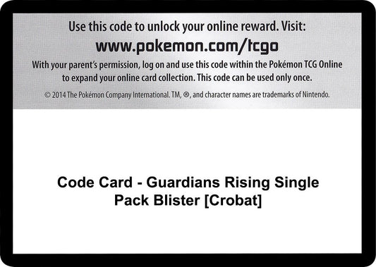 Image for Code Card - Guardians Rising Single Pack Blister [Crobat] (SM - Guardians Rising) - Pokemon