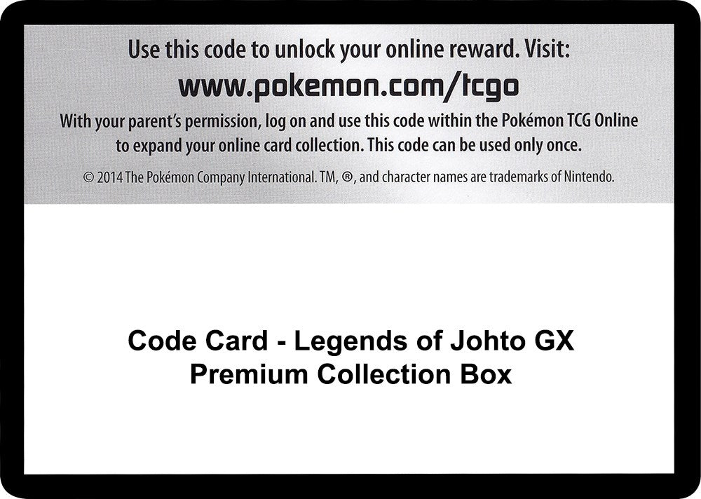 Image for Code Card - Legends of Johto GX Premium Collection Box (SM - Ultra Prism) - Pokemon