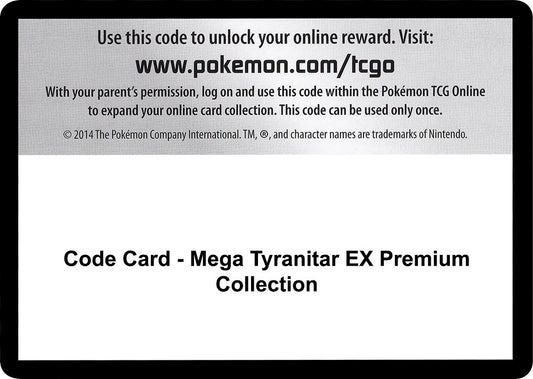 Image for Code Card - Mega Tyranitar EX Premium Collection (SM - Guardians Rising) - Pokemon