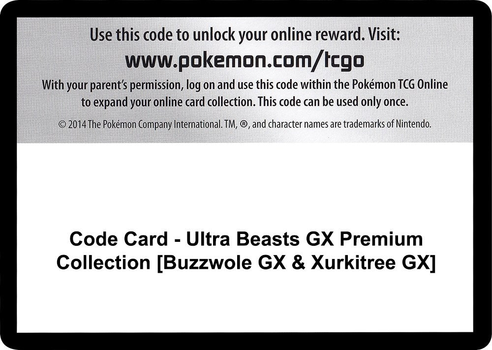 Image for Code Card - Ultra Beasts GX Premium Collection [Buzzwole GX & Xurkitree GX] (SM - Crimson Invasion) - Pokemon