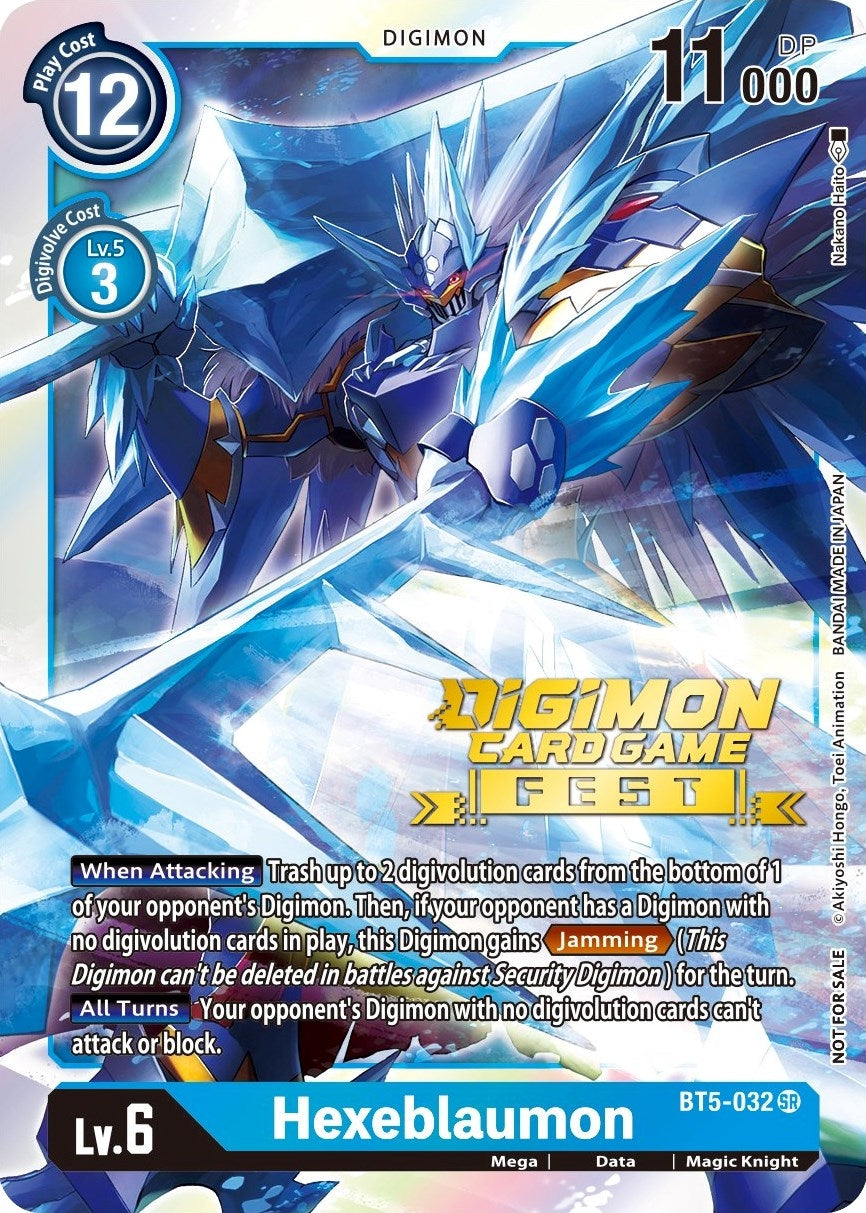 Image for Hexeblaumon (Digimon Card Game Fest 2022) (BT5-032 SR) (Battle of Omni) - Digimon Card Game