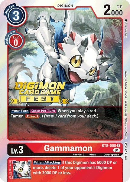 Image for Gammamon (Digimon Card Game Fest 2022) (BT8-008 R) (Dimensional Phase) - Digimon Card Game