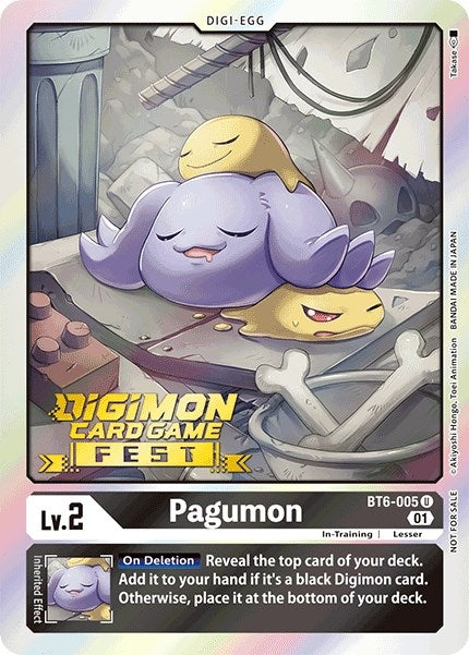 Image for Pagumon (Digimon Card Game Fest 2022) (BT6-005 U) (Double Diamond) - Digimon Card Game