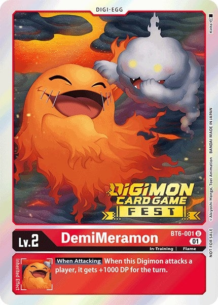 Image for DemiMeramon (Digimon Card Game Fest 2022) (BT6-001 U) (Double Diamond) - Digimon Card Game