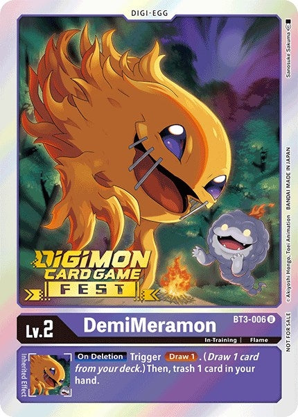 Image for DemiMeramon (Digimon Card Game Fest 2022) (BT3-006 U) (Release Special Booster 1.0) - Digimon Card Game