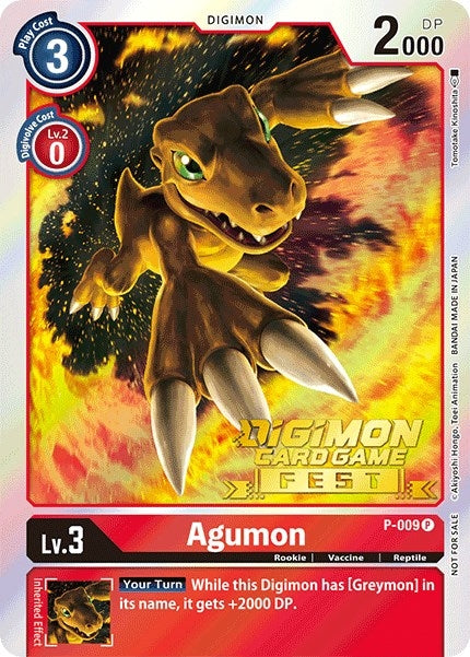Image for Agumon - P-009 (Digimon Card Game Fest 2022) (P-009 P) (Digimon Promotion Cards) - Digimon Card Game