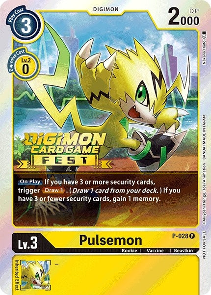 Image for Pulsemon - P-028 (Digimon Card Game Fest 2022) (P-028 P) (Digimon Promotion Cards) - Digimon Card Game