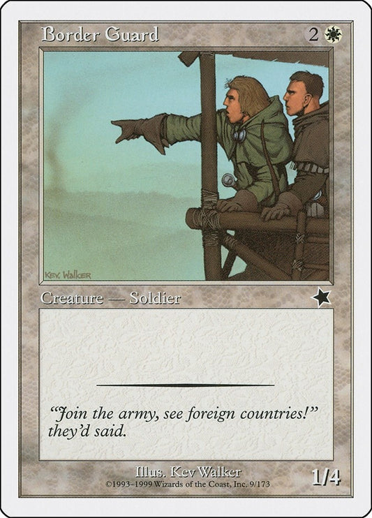 Image for Border Guard (9) (Starter 1999) - Magic: The Gathering