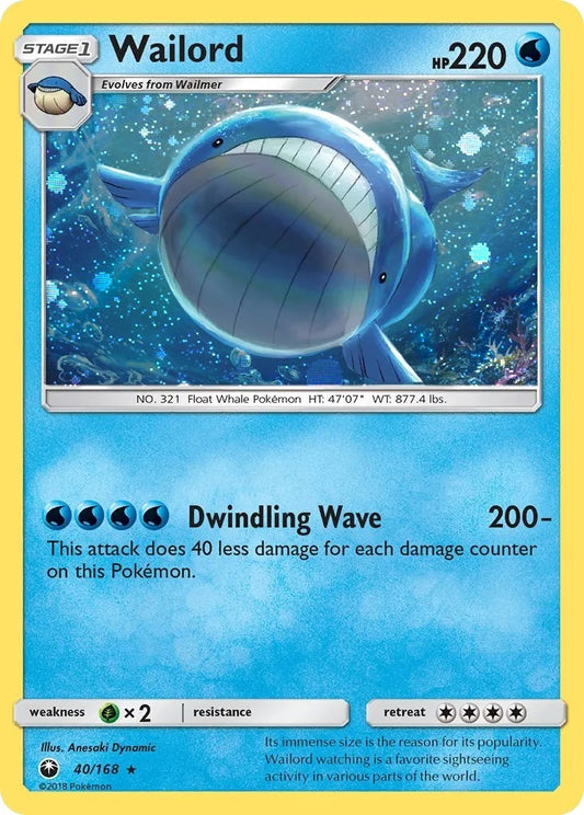 Image for Wailord - 40/168 (Cosmos Holo) (040/168) (Blister Exclusives) - Pokemon