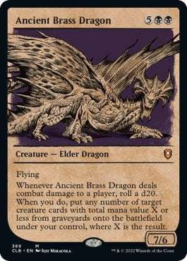 Image for Ancient Brass Dragon (Showcase) (389) (Commander Legends: Battle for Baldur's Gate) - Magic: The Gathering