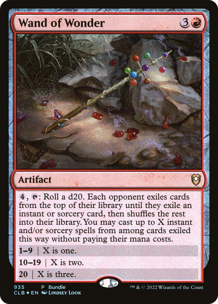 Image for Wand of Wonder (CLB Bundle) (935) (Unique and Miscellaneous Promos) - Magic: The Gathering