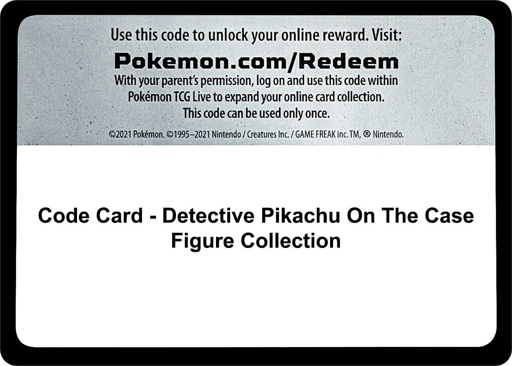 Image for Code Card - Detective Pikachu On The Case Figure Collection (Detective Pikachu) - Pokemon