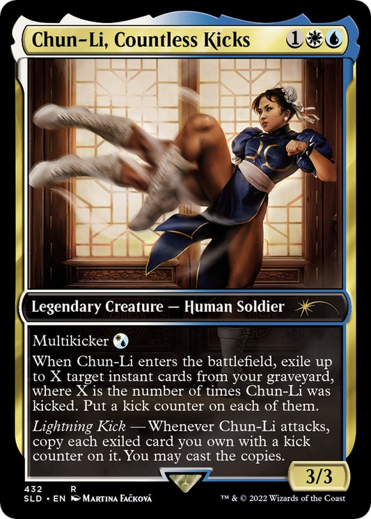 Image for Chun-Li, Countless Kicks (432) (Secret Lair Drop Series) - Magic: The Gathering
