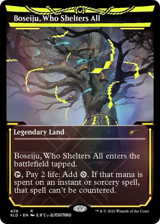 Image for Boseiju, Who Shelters All (Neon Yellow) (426) (Secret Lair Drop Series) - Magic: The Gathering