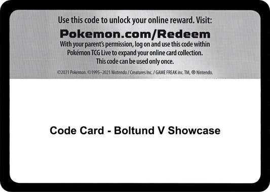 Image for Code Card - Boltund V Showcase (Miscellaneous Cards & Products) - Pokemon