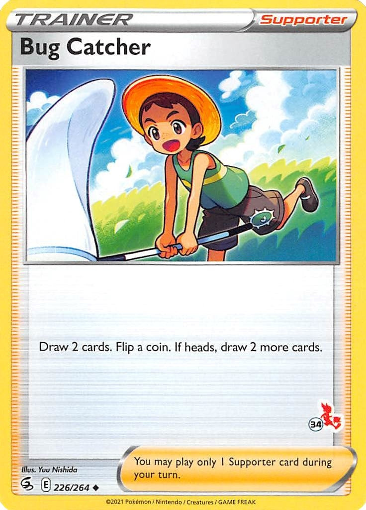 Image for Bug Catcher - 226/264 (#34 Cinderace Stamped) (226/164) (Battle Academy 2022) - Pokemon