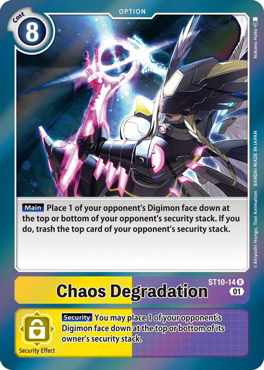 Image for Chaos Degradation (ST10-14 R) (Starter Deck 10: Parallel World Tactician) - Digimon Card Game