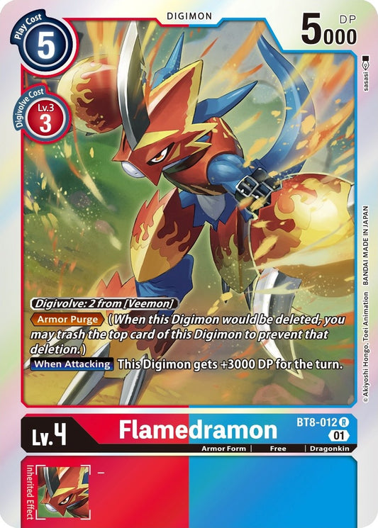 Image for Flamedramon (BT8-012 R) (New Awakening) - Digimon Card Game