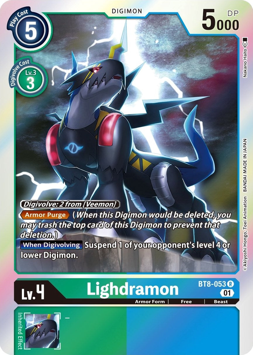 Image for Lighdramon (BT8-053 R) (New Awakening) - Digimon Card Game