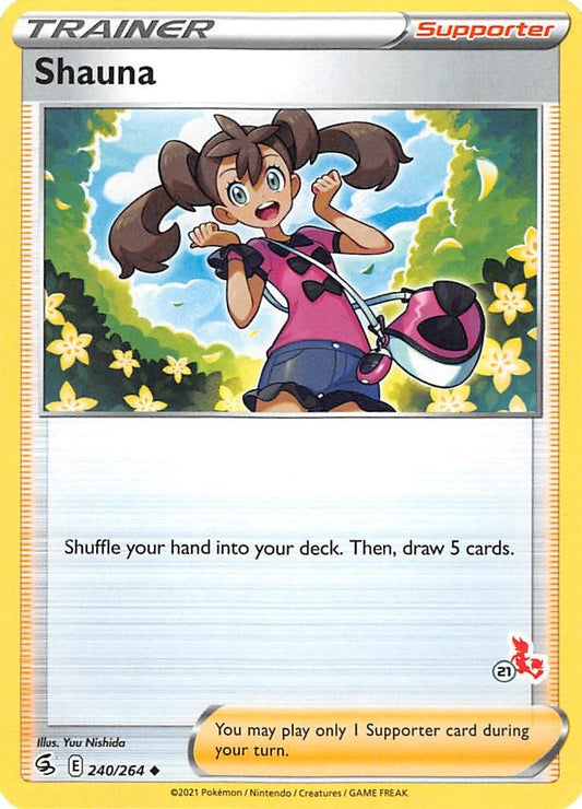 Image for Shauna - 240/264 (#21 Cinderace Stamped) (240/264) (Battle Academy 2022) - Pokemon