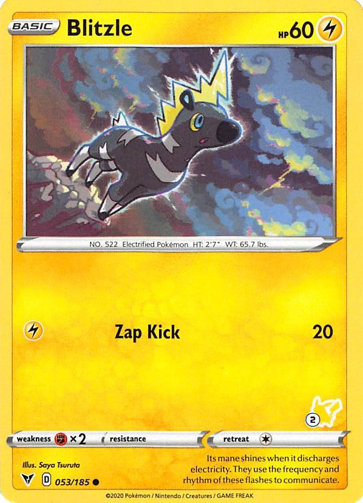 Image for Blitzle - 053/185 (#2 Pikachu Stamped) (053/185) (Battle Academy 2022) - Pokemon