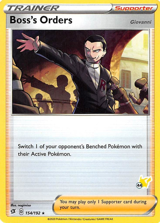 Image for Boss's Orders - 154/192 (#44 Pikachu Stamped) (154/192) (Battle Academy 2022) - Pokemon