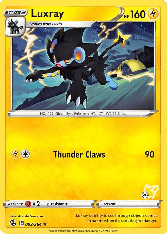 Image for Luxray - 093/264 (#28 Pikachu Stamped) (093/264) (Battle Academy 2022) - Pokemon