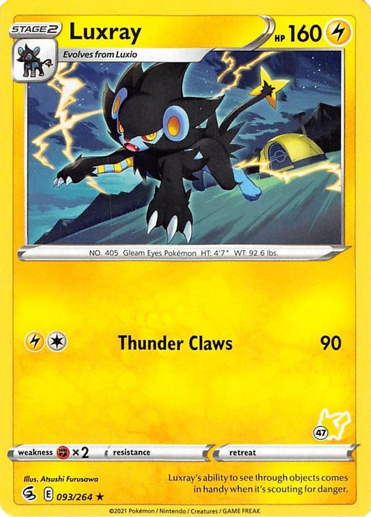 Image for Luxray - 096/264 (#47 Pikachu Stamped) (093/264) (Battle Academy 2022) - Pokemon