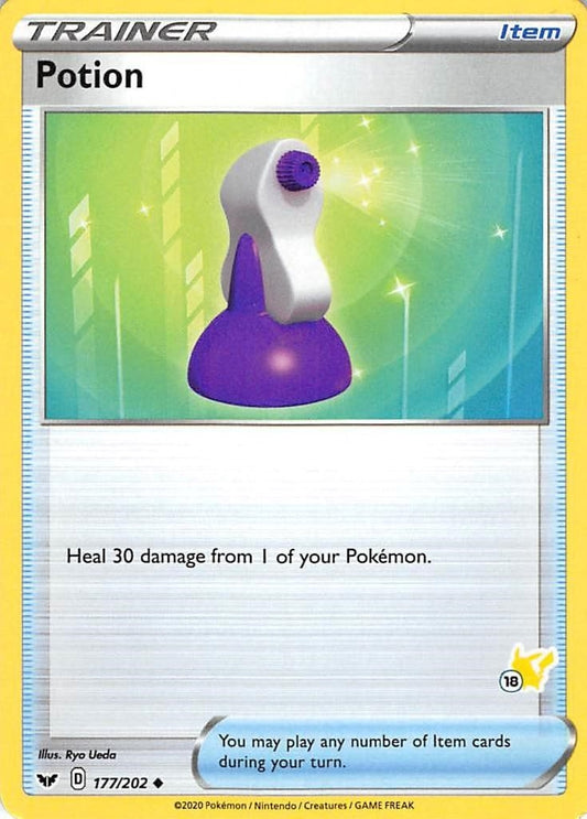 Image for Potion - 177/202 (#18 Pikachu Stamped) (177/202) (Battle Academy 2022) - Pokemon